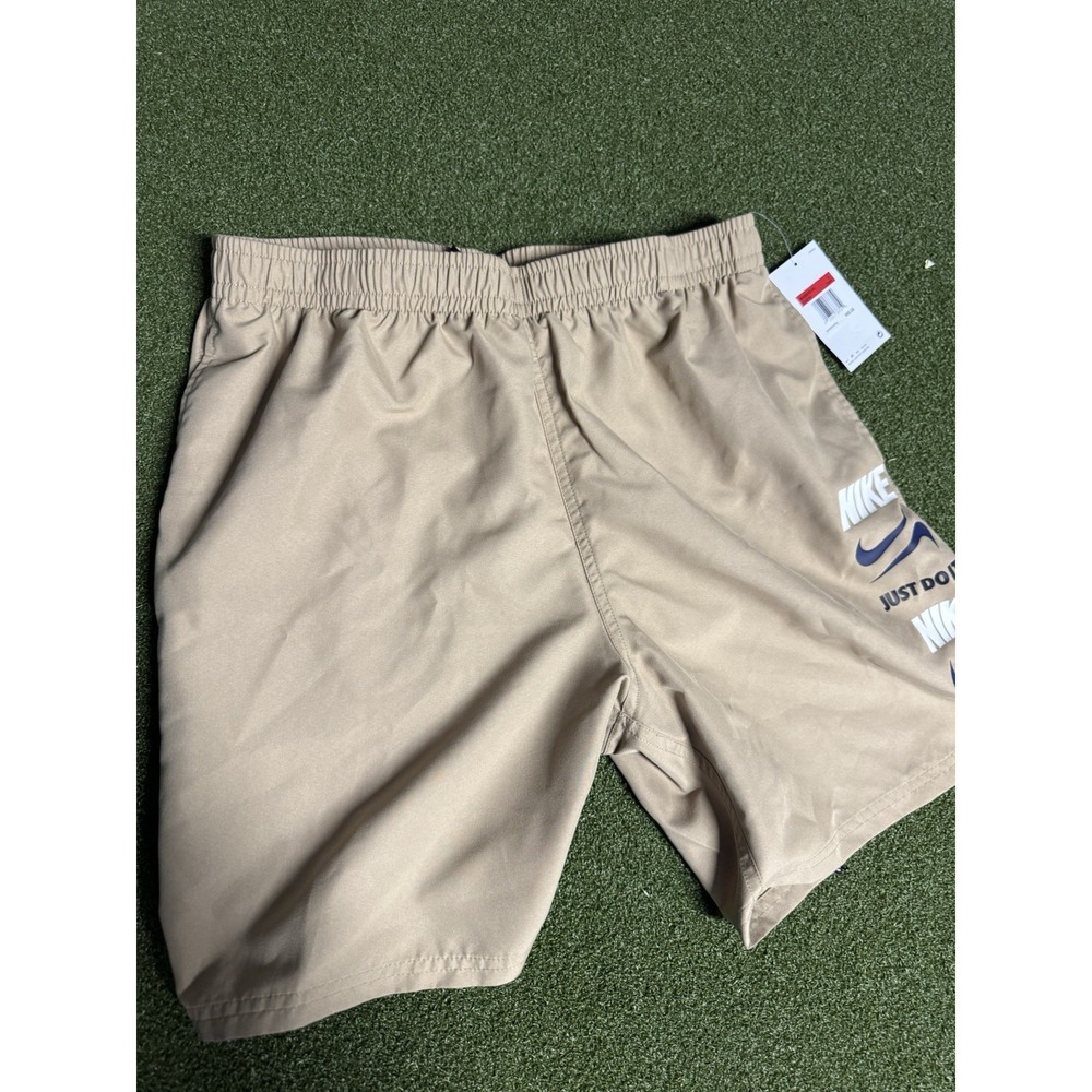 Nike Swim Just Do It Tan Men's Size L Swim Trunks
